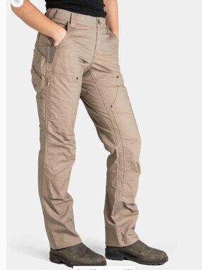 DOVETAIL WORKWEAR Ultralight Ripstop Work Pants Tan Size 6 x 32